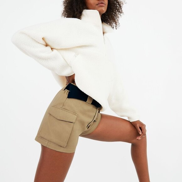 TNA Belted 3 Inch Cargo Shorts - Black - Picture 12 of 12